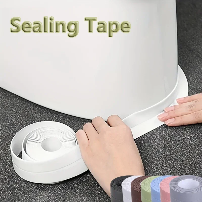 Bathroom and Kitchen Sealing Tape Waterproof Border Tape in The Bath Anti-mildew Caulking Sealed Waterproof Isolate Tape Sticker