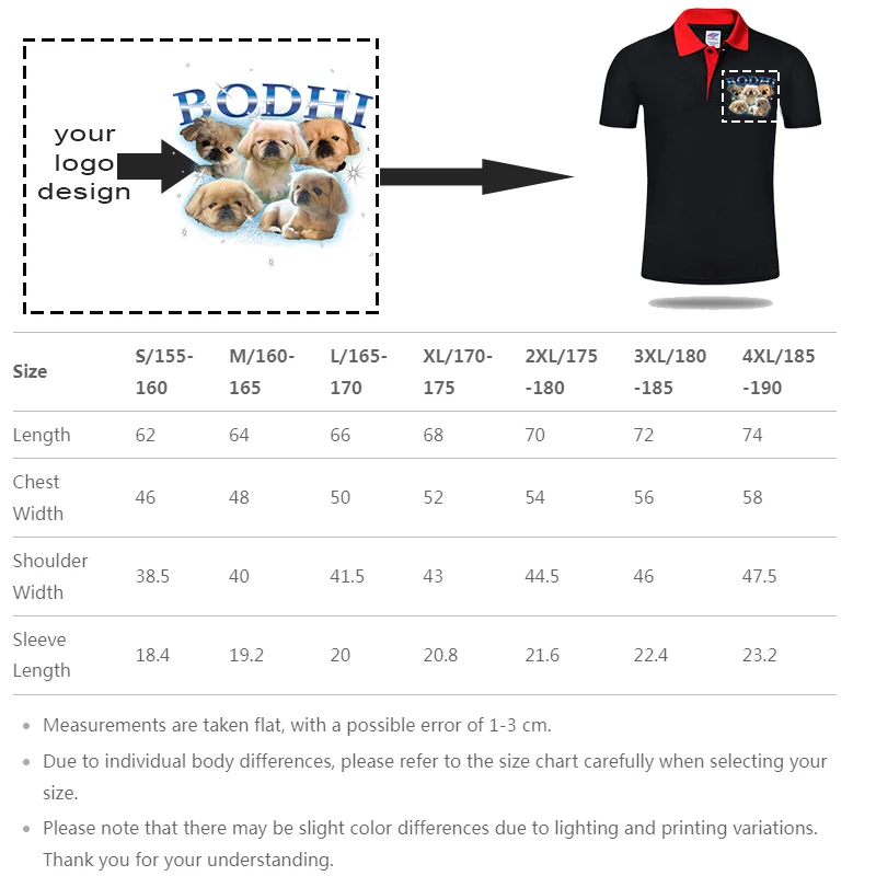 8-color POLO shirt custom LOGO color matching lapel short sleeve printing  LOGO an Polo Shirt Mens Casual  POLO