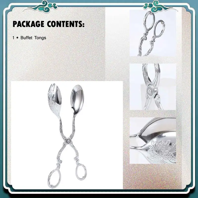 Buffet Tongs Food Serving Tongs Salad Tongs Cake Tongs Bread Tongs Kitchen Food Tongs Limited Time Offer