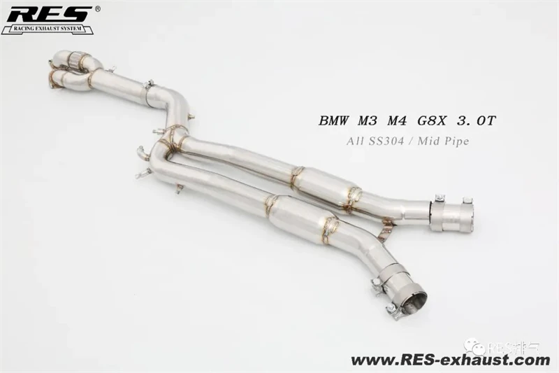 

RES Exhaust System High Flow Performance Middle Pipe for BMW G8X G82 G80 M3 M4 2020+ Single Pipe