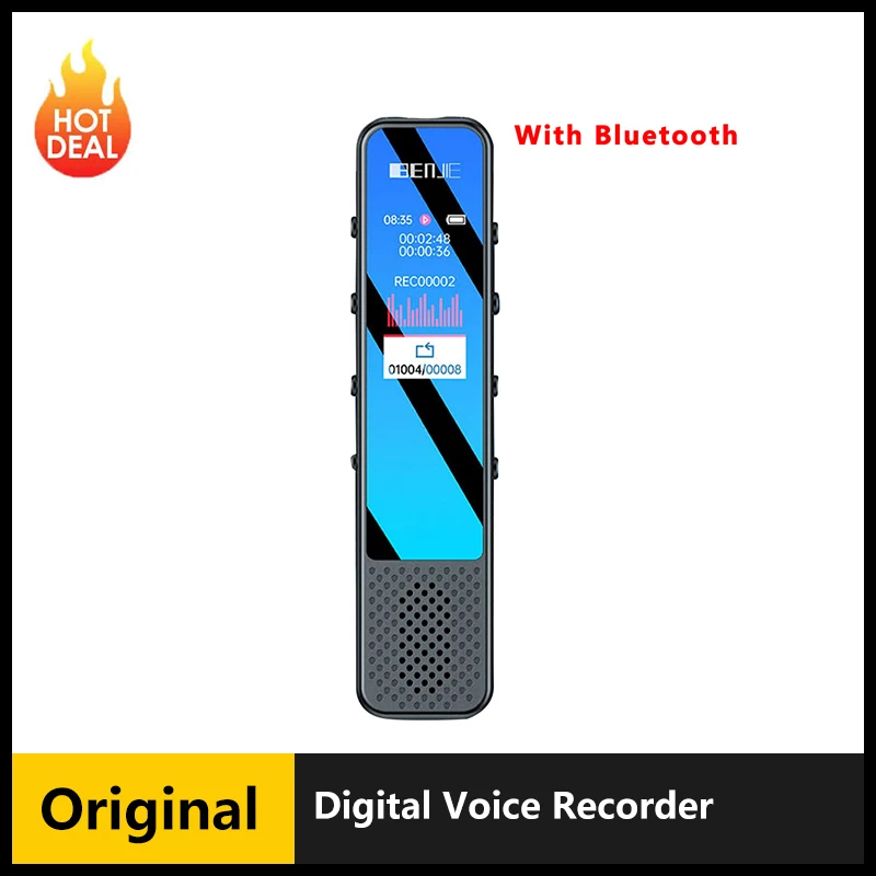 16/32G Digital Voice Recorder USB Pen Audio Recorder Intelligent Noise Reduction Recording With Microphone Dictaphone MP3 Player