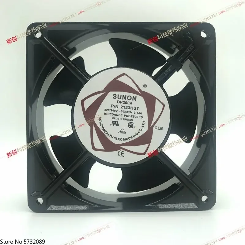 5PCS   SUNON Jianzhuan DP200A P/N2123HST 12CM 220V-240V 0.14A heat dissipation fan