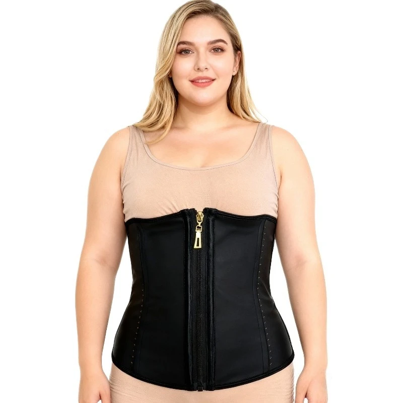 9 الصلب العظام سستة ملابس داخلية النساء اللاتكس مدرب خصر مشد الخصر أربطة البطن التحكم فاجا الكولومبية محدد شكل الجسم حزام هوك