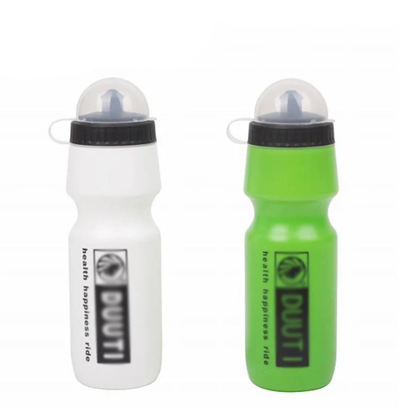 Sports Squeeze Water Bottle 700ml Lightweight Leak Proof Bike Water Bottle Cycling & Sports Squeeze Bottle, White, Green