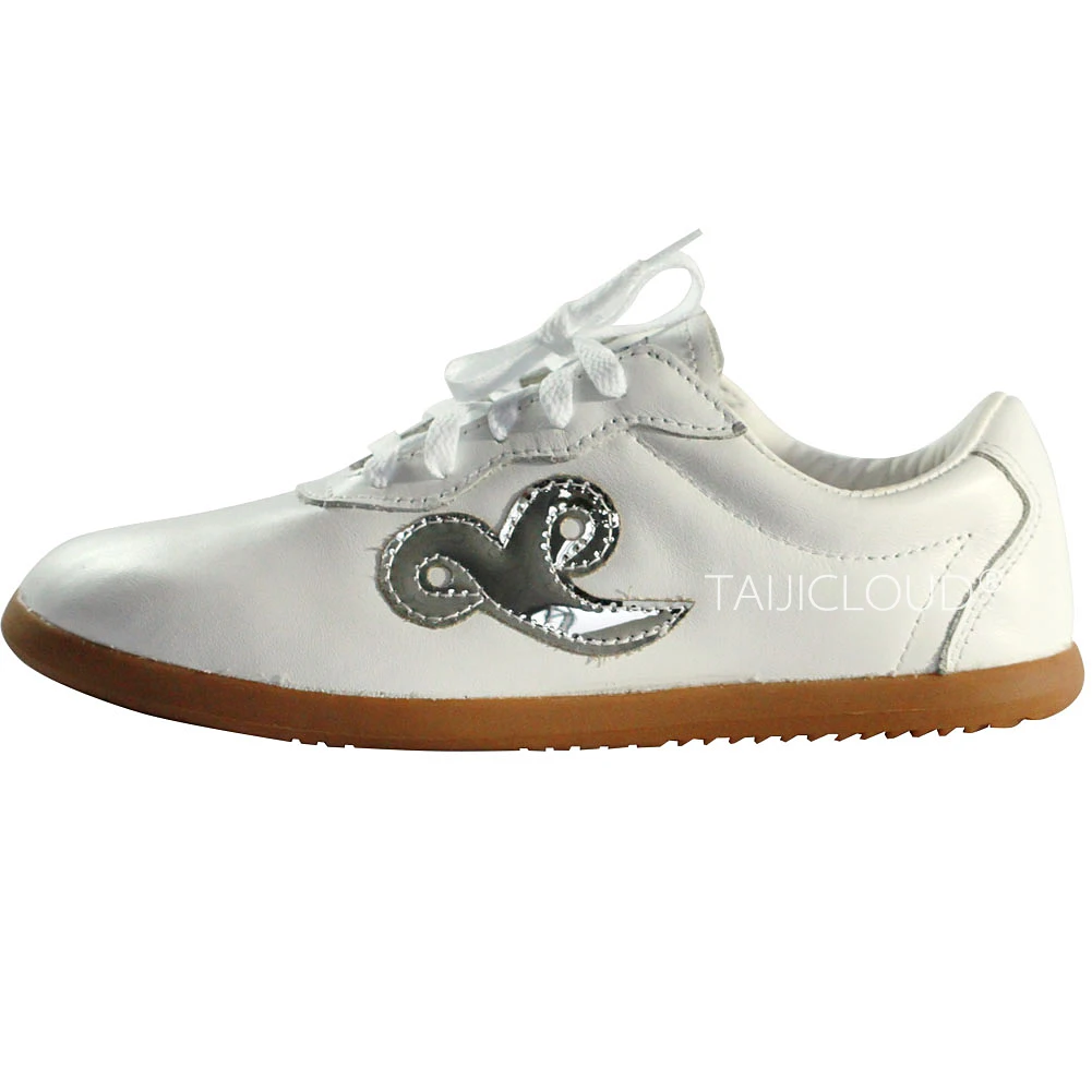 Martial arts shoes with cowhide upper and tendon sole, suitable for indoor and outdoor competitions and grading exams