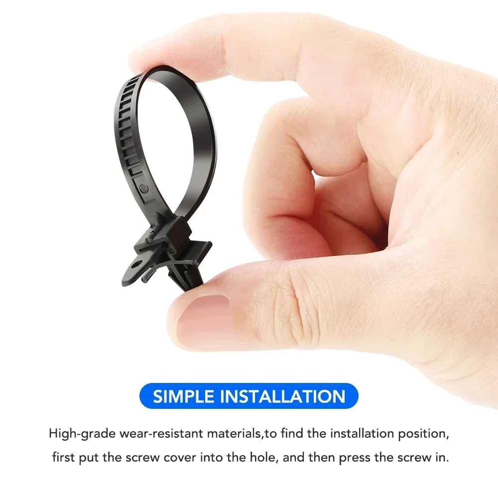 25 Automotive nylon cable clamps, automotive hose clamps, zipper belts, nylon cable locking flanges image 3