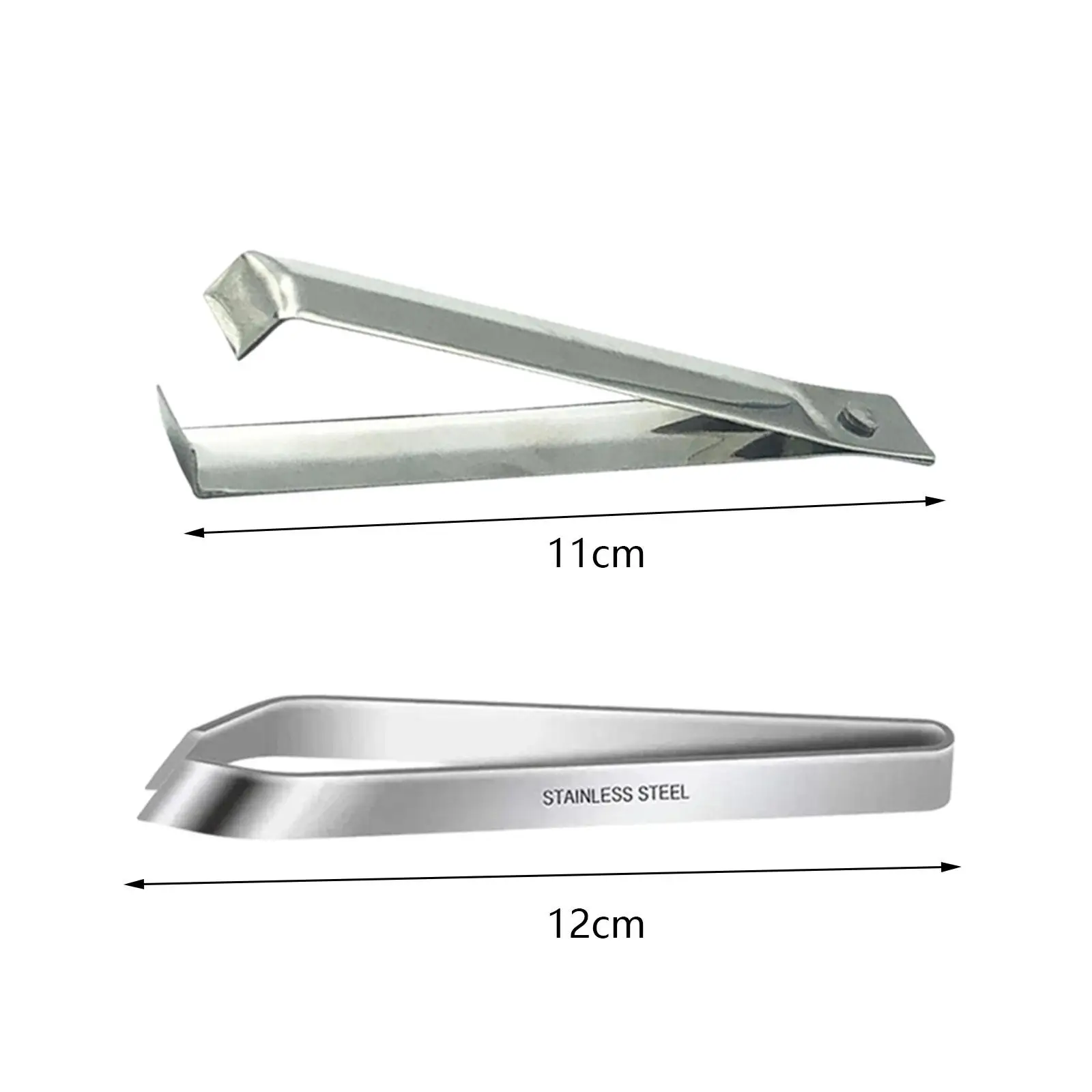 2 قطعة ملاقط عظم السمك للطبخ ملقط دقيق ملاقط الطهي المشبك