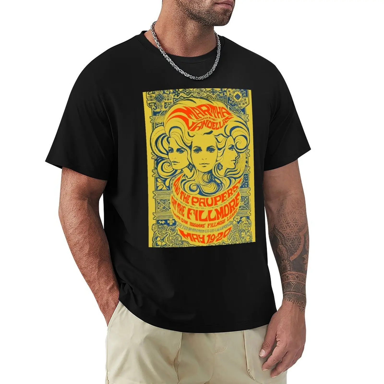 Restored Martha and the Vandellas - Live at the Fillmore 1969 T-Shirt cotton t shirt pack T-Shirt