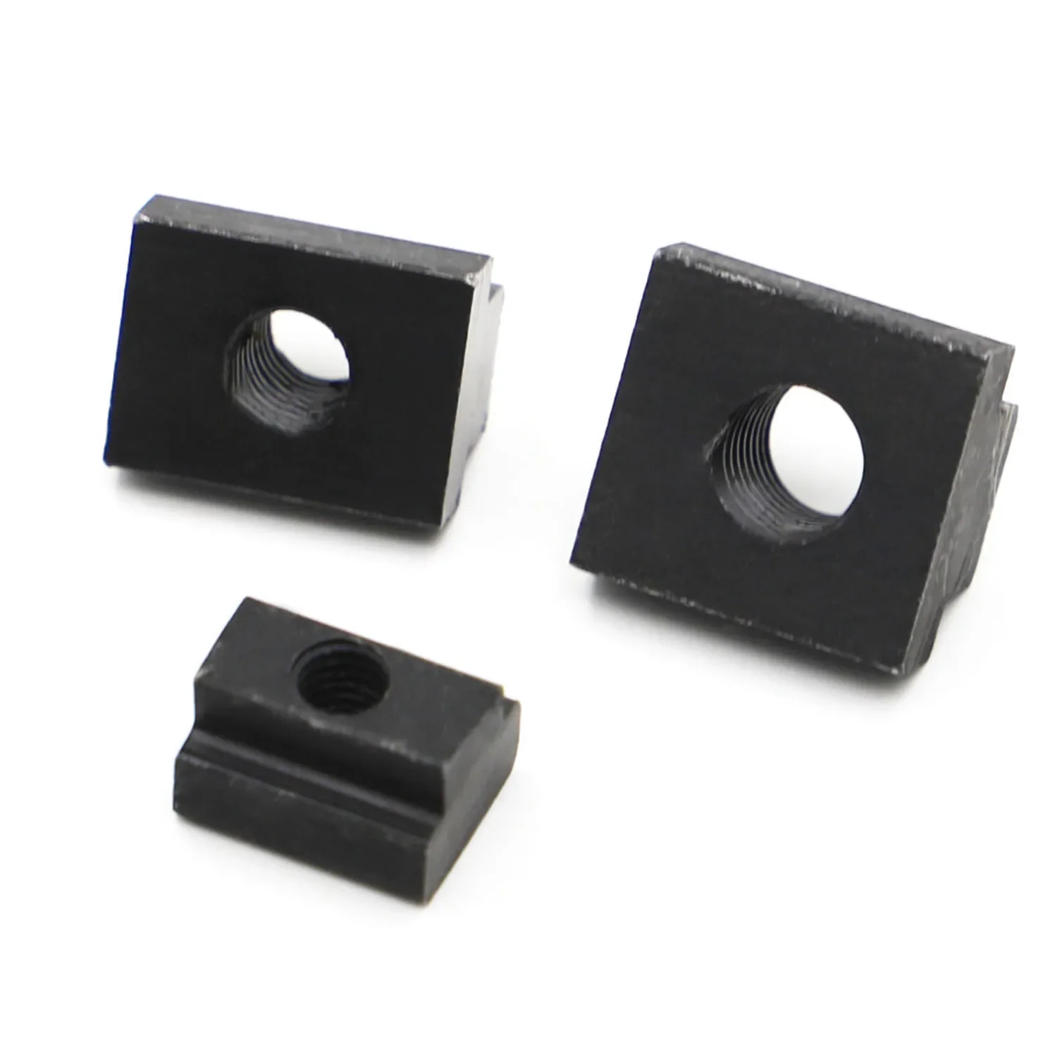 Black Oxide Finished DIN508 Grade 8.8 Carbon Steel Nut Tapped Through Slot T-nuts M6 M8 M10 M12 M14 M16