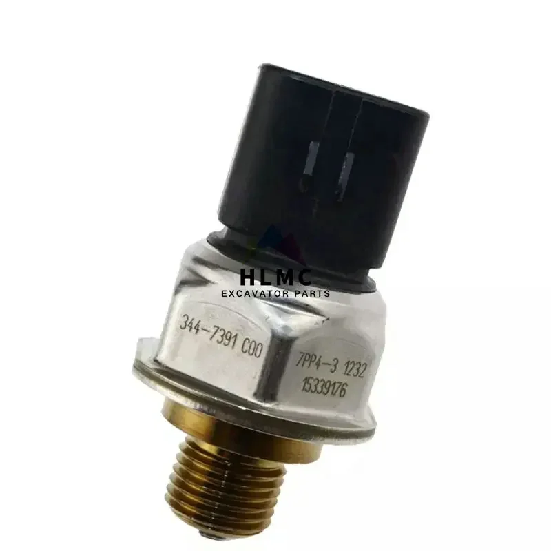 Common Rail Pressure Sensor 7PP4-3 3447391 344-7391 Backhoe Loader 420F 428F 430F 432F 434F 444F 450F Engine C4.4 C3.3B