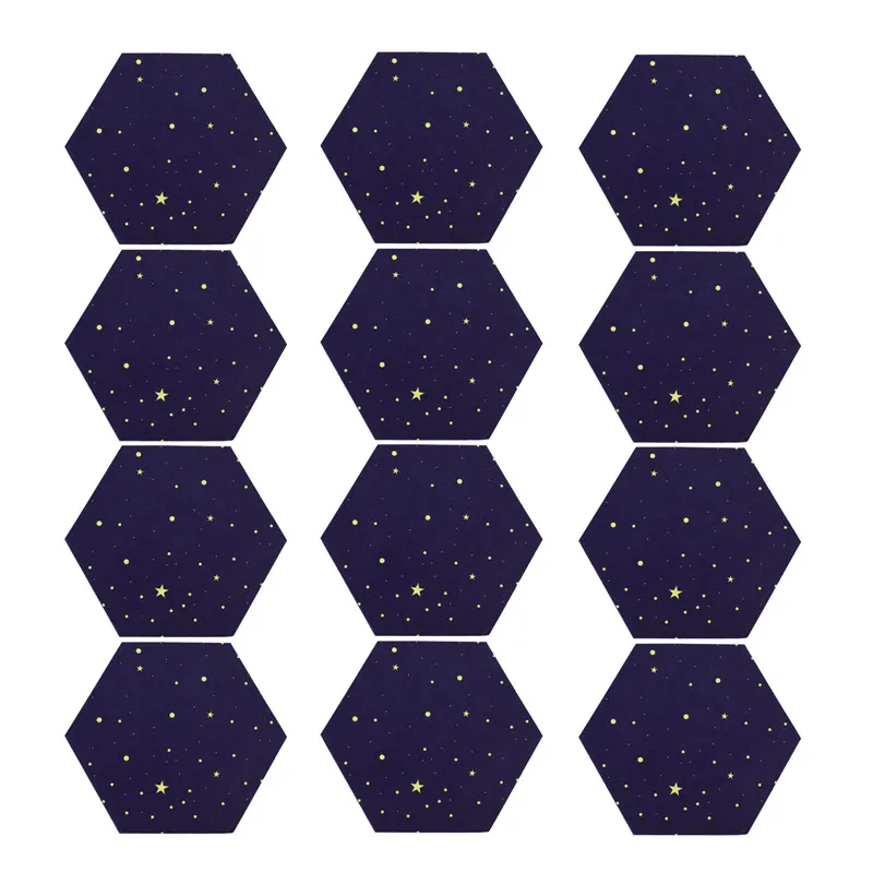 

12 Pack Starry Sky Hexagon Acoustic Panels,Sound Proofing Padding,Sound Absorbing Panel For Studio Acoustic Treatment