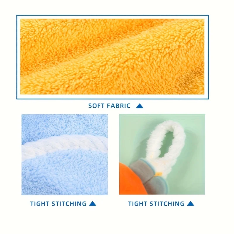 1 pièces serviettes à main mignonnes pour enfants bébé serviettes en microfibre du bout des doigts serviettes à main Super absorbantes pour nourrissons, adaptées à la salle de bain