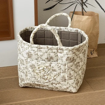 Vintage Floral Storage Basket 1