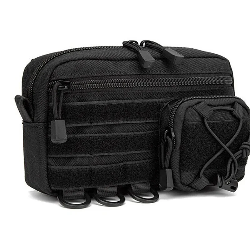 1000D EDC Pouch Molle Organizer Bag Utility EDC Tool Pouch Horizontal Modular Pouch Outdoor Waist Pack EMT Hunting Fanny Pack
