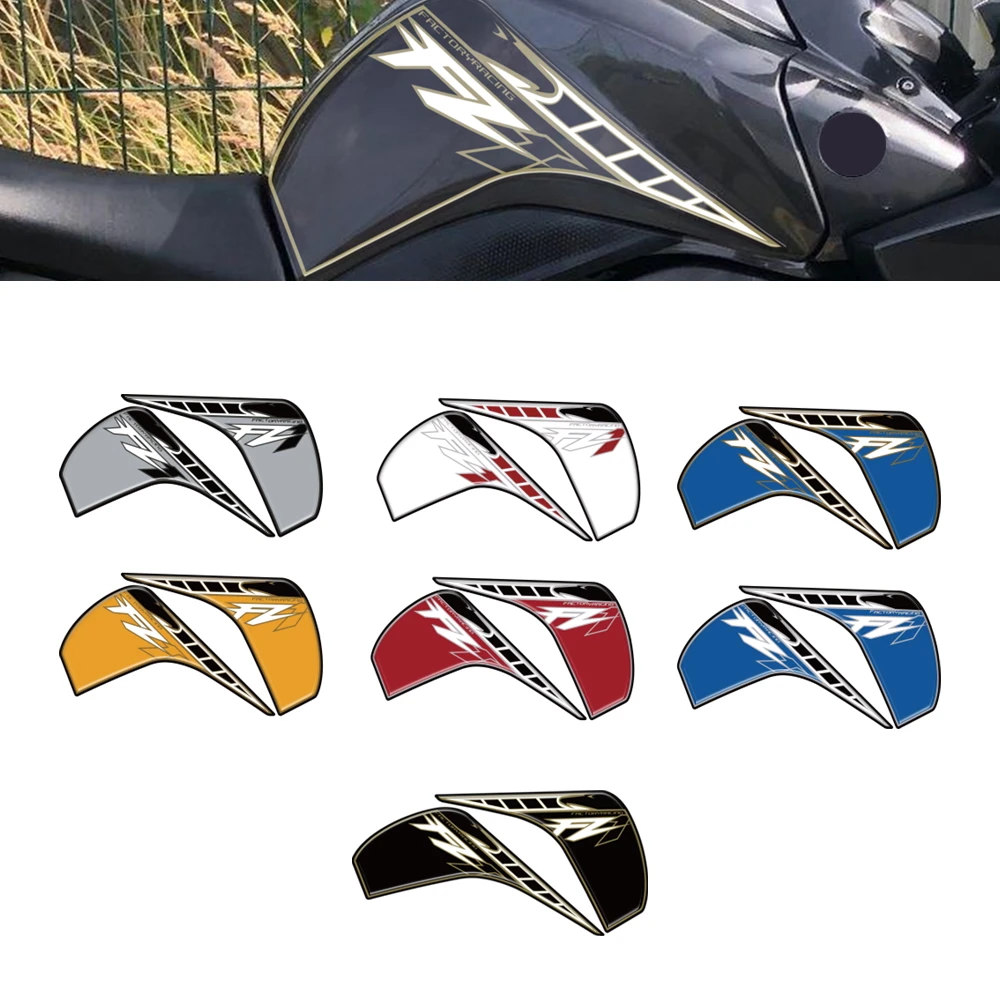 

Для Yamaha FZ1 Fazer 2006-2016 аксессуары для мотоциклов, защита колена бака, 3D гелевая краска, защитная наклейка, комплект наклеек