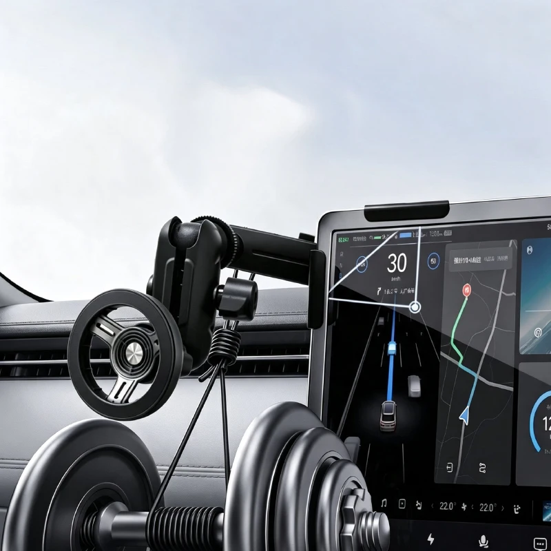 Car Mounted Display Phone Holder, Dedicated Infotainment Screen Car Phone Holder for New Energy Electric Vehicles