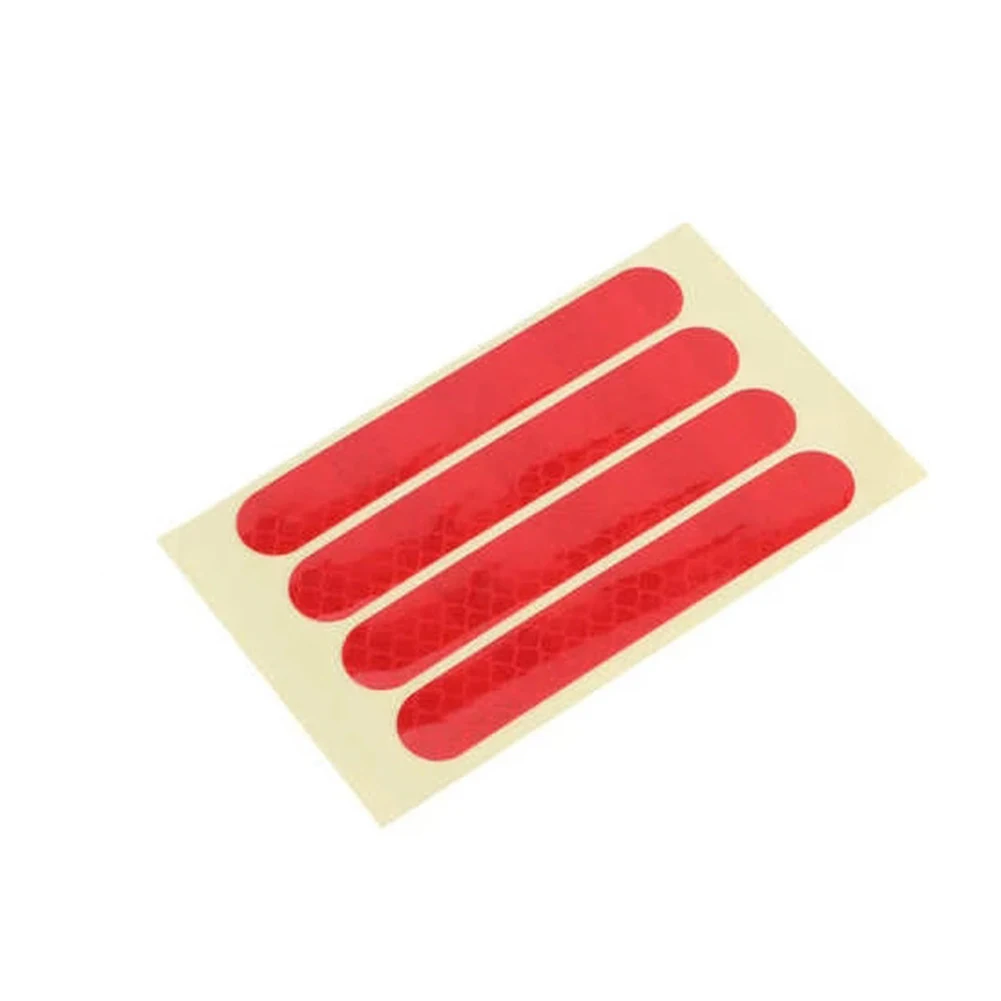 Reflective Sticker Useful Yellow/Red 8cm * 5cm * 0.1cm PVC Tool Decorative For Ninebot Max G30 Nice Accessories