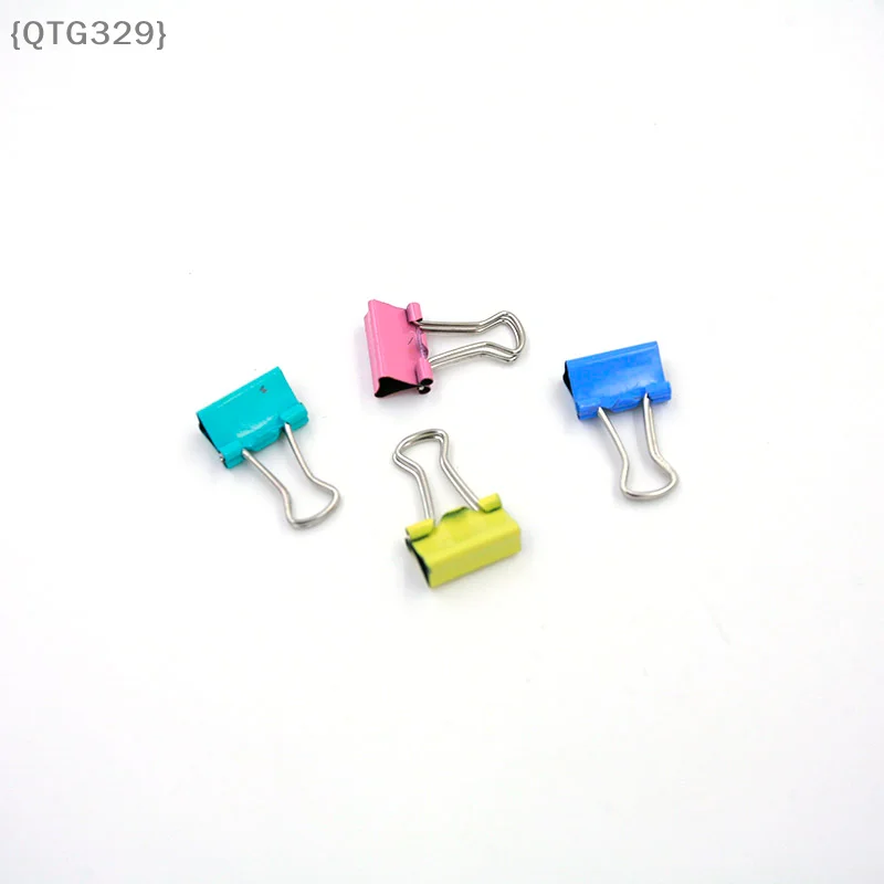 【F2-QT329】60 Pcs Assorted Mini Metal Binder Clips - 15mm Grip Clips For Office Notes And Letter Organization