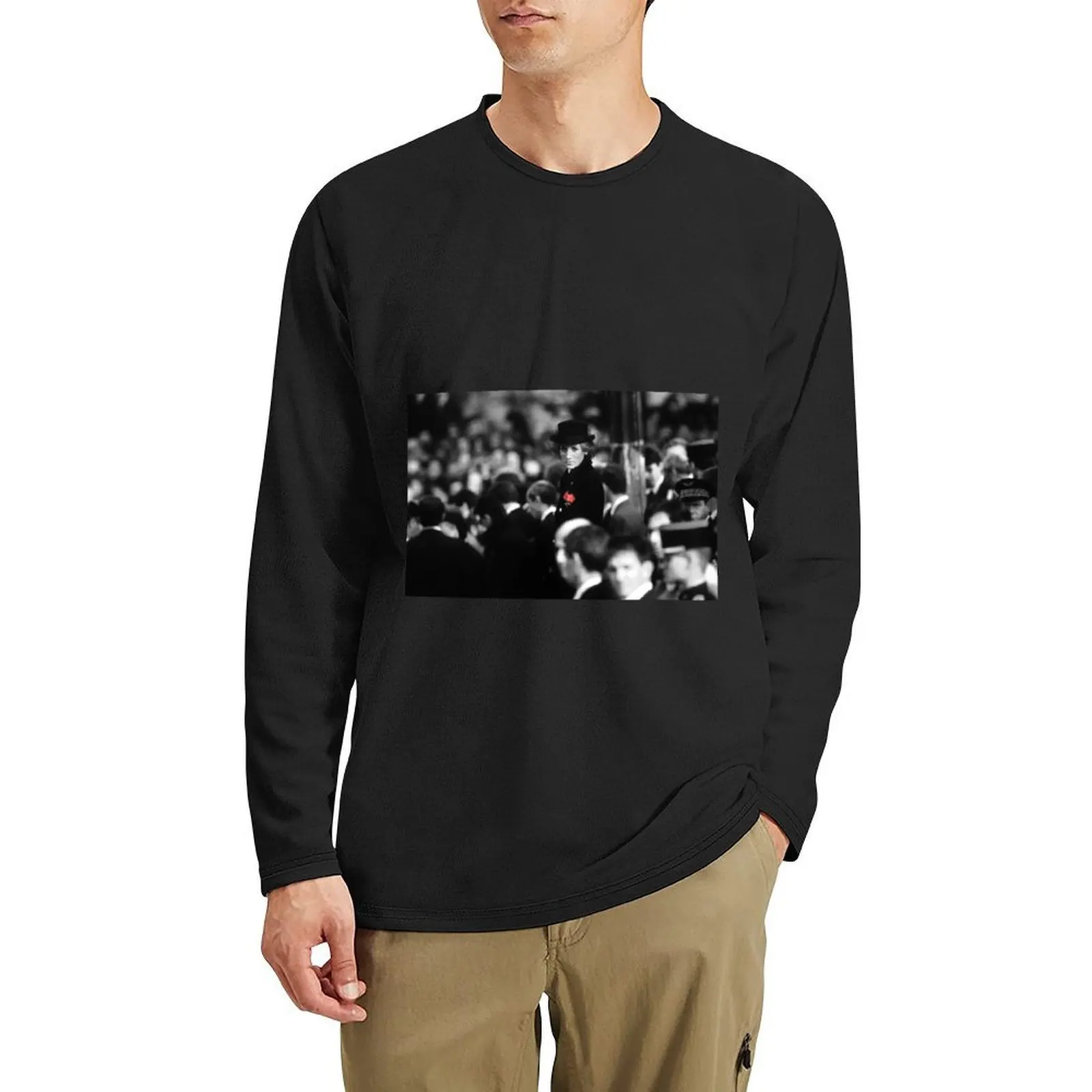 

HRH Princess Diana France 1988 Long T-Shirt black t shirt custom t shirts design your own Oversized t-shirt t shirts for men