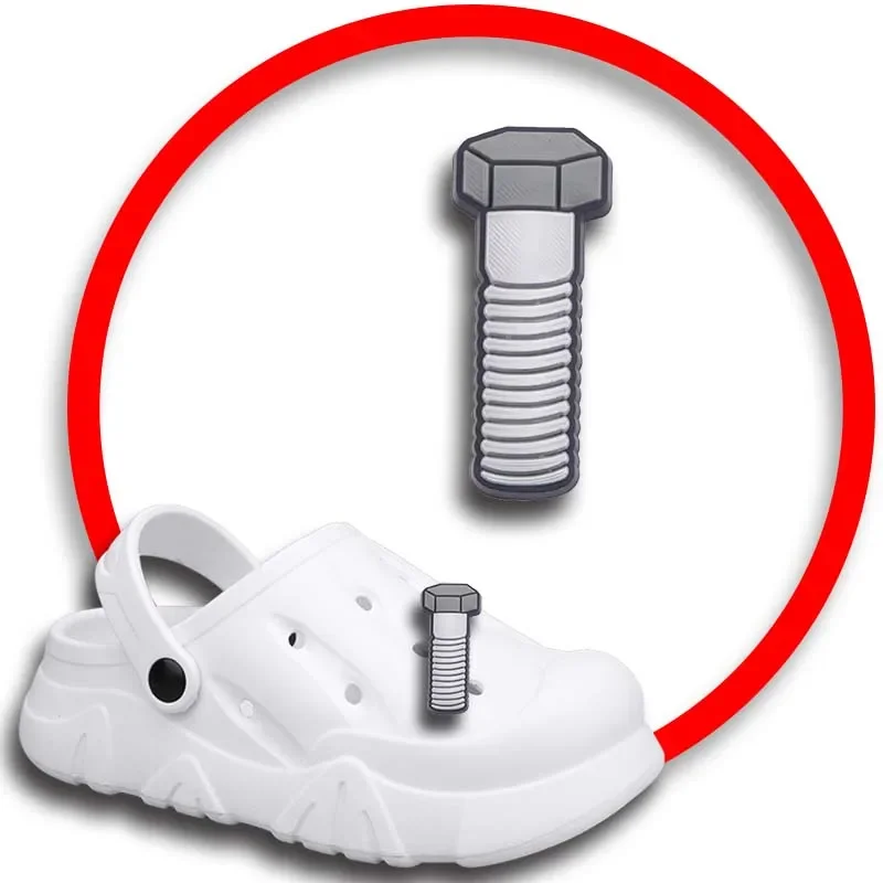 

Wrench Screw Shoe Charms for Crocs Sandals Women Clogs Pins Shoe Decorations Accessory Men Badges Girls Kids Shoes Accessories