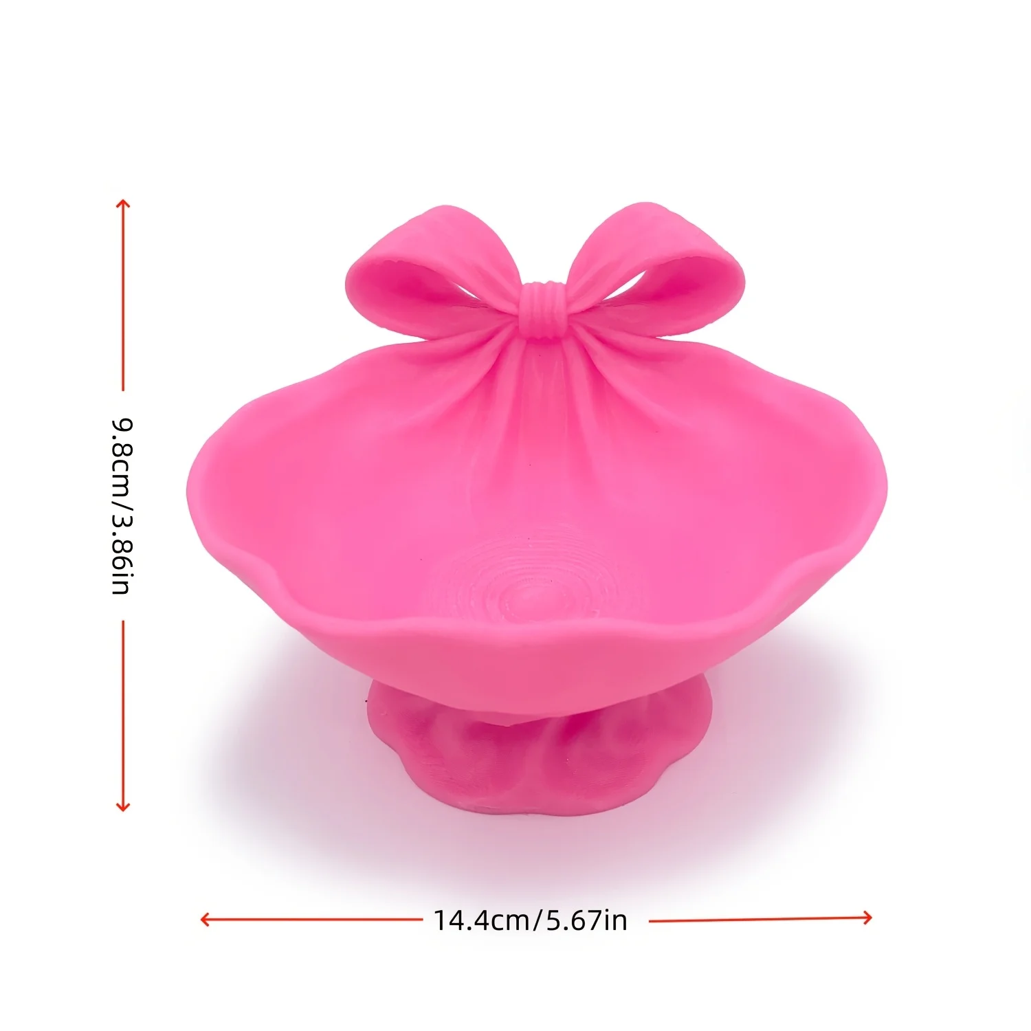 3D printed bowknot storage bowl, desktop storage for home dressing tables, jewellery storage tray, Christmas gift