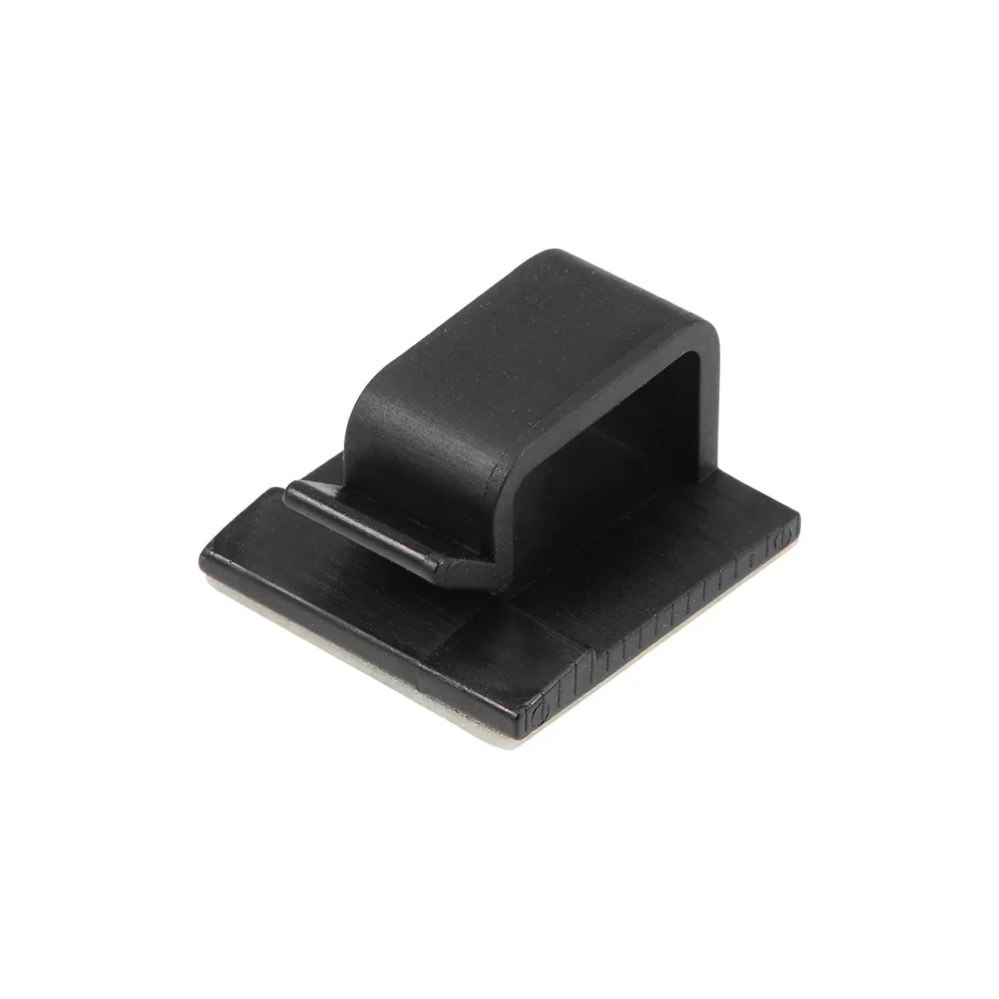 20/40Pcs Cable Organizer Clips Wire Winder Holder Earphone Mouse Cord Clip Protector USB Cable Management Clips 21x19x12mm Black