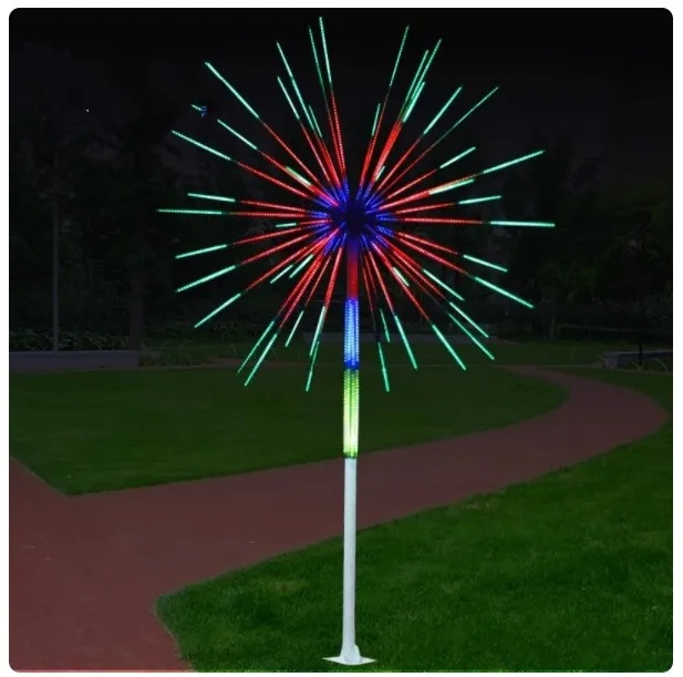 LED Fireworks Light Christmas Xmas Tree Lamp 3m Height Waterproof Outdoor Usage