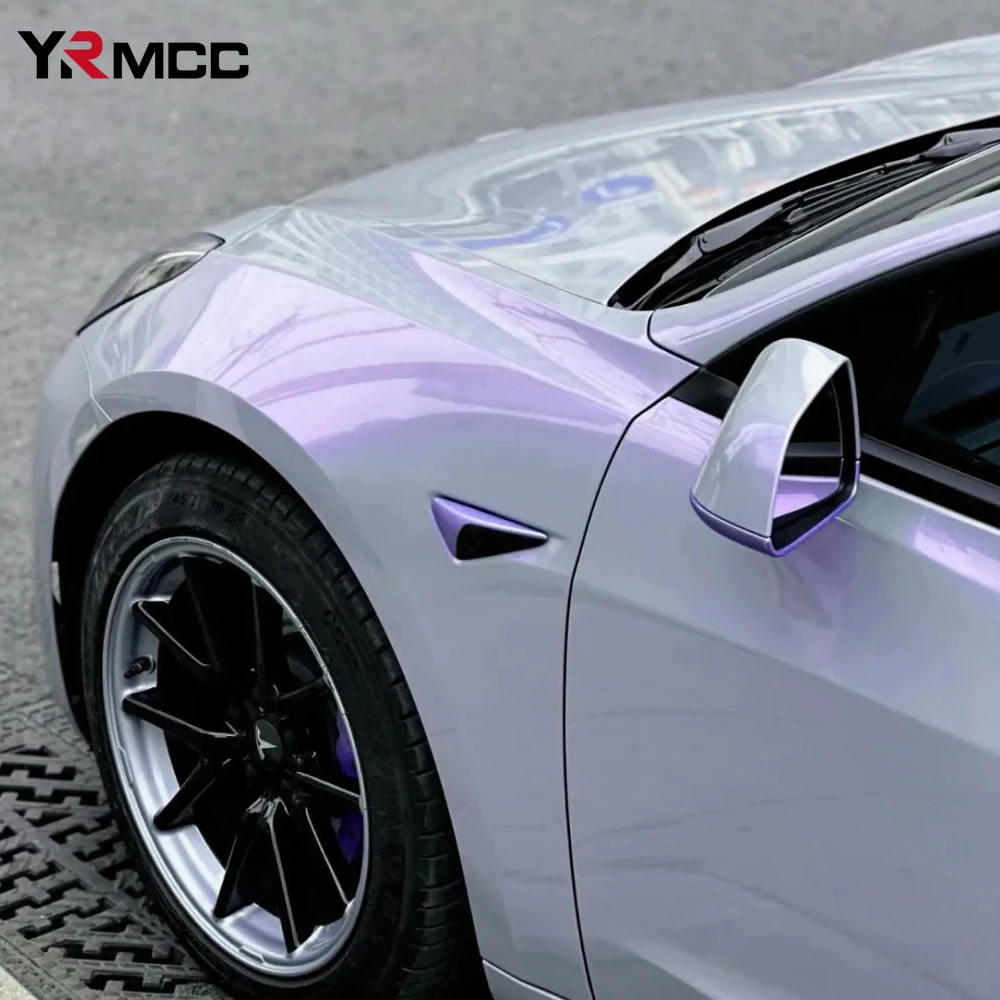 Pegatinas de vinilo para coche, pegatinas impermeables para decoración de carrocería de coche, color morado grisáceo, accesorios para SUV y BMW