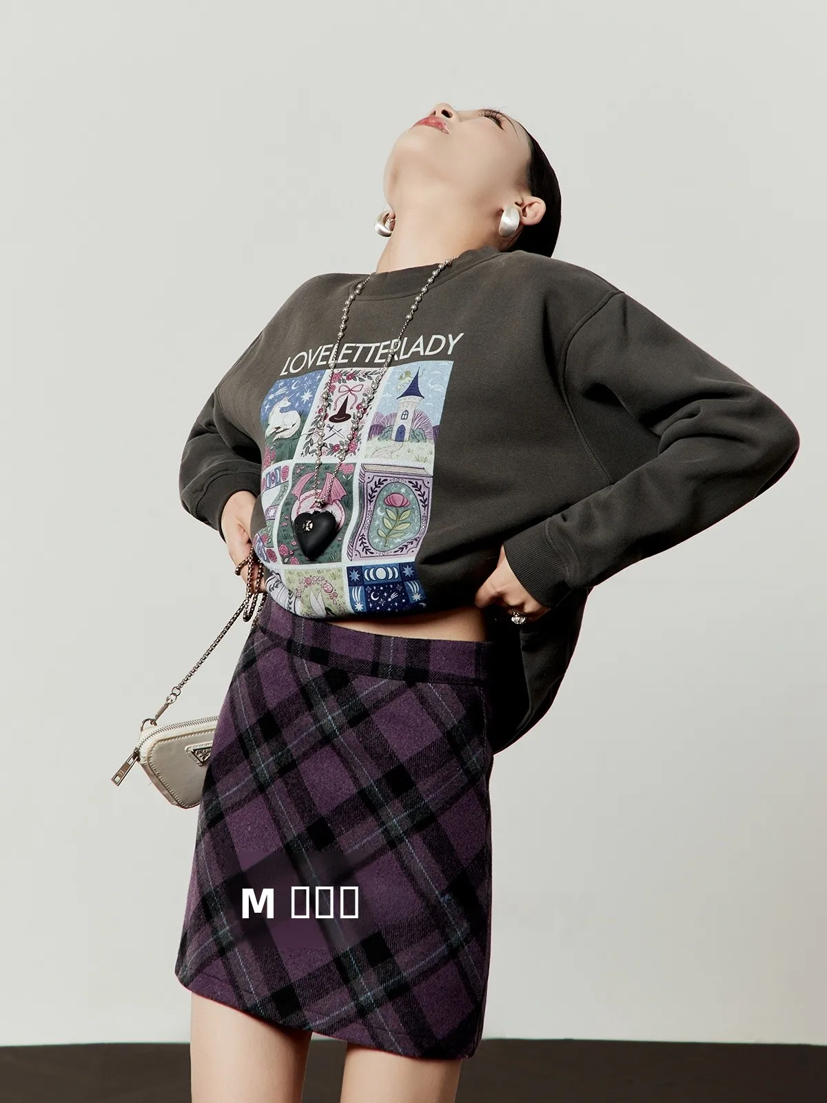 

Свободный свитер с круглым вырезом для женщин, весна 2026, новинка, повседневный, удобный, от Zhou Li Wu