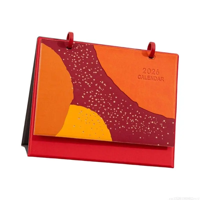 

D5BB 2026 Standing Desk Calendar, Mini Monthly Desktop Daily Schedule Planner Home Office Decorations Calendar