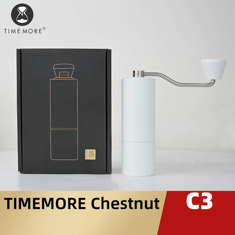 TIMEMORE Chestnut C3 Manual Coffee Grinder Portable Pour over Espresso Grinder S2C Burr Inside Hand Grinder With Double Bearing
