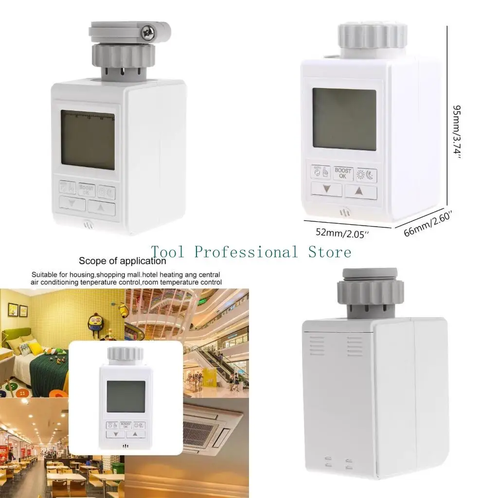 

57QF Radiator Thermostat Thermoregulator Temp Controler Programmable for Housing Shopping Mall Conditioning Temp Control
