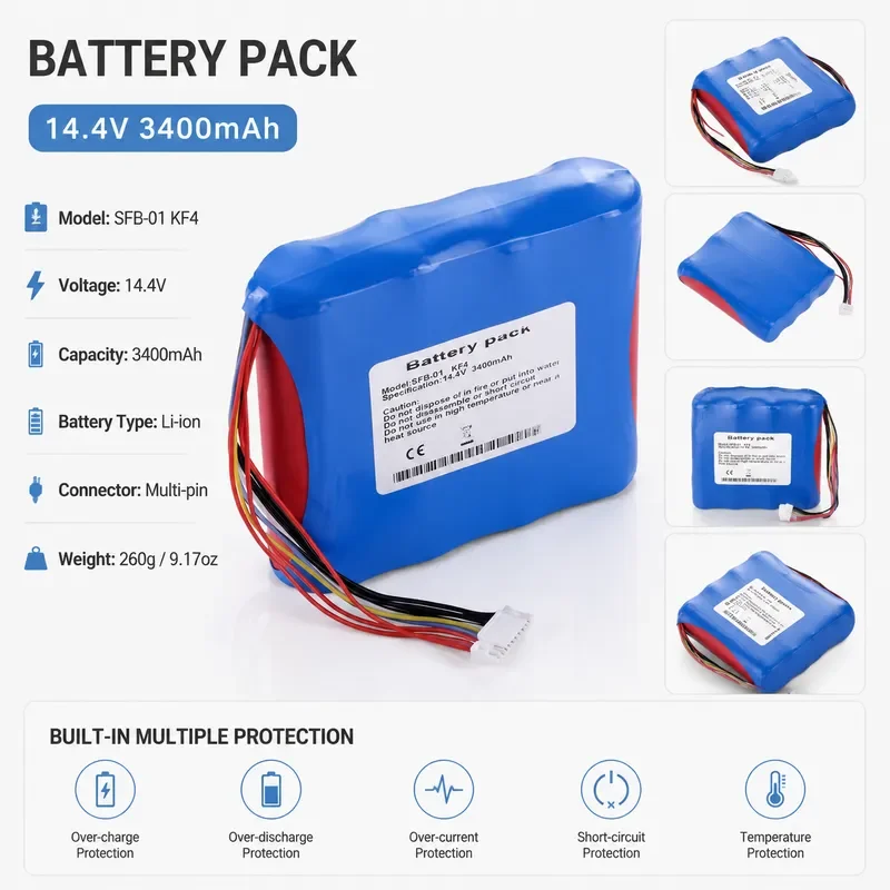 Battery for Nissin KF4 KF4A F1 Fiber Fusion Splicer Machine Replacement Power Supply Compatible with Optical Fiber Melting
