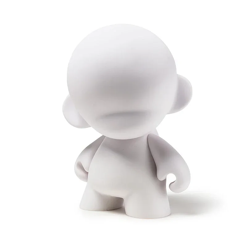 10cm Munny Kidrobot Glue Platform Design Doll DIY White Mold Graffiti Hand-painted Children Color-filled White Embryo Toys