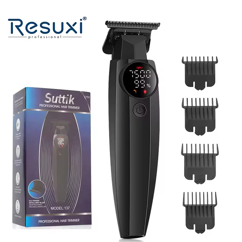 

Suttik 137 1000mah Electric Clippers Barber Hair Cutter Machine Men's Hair Clipper Ceramic Blades Hair Trimmer