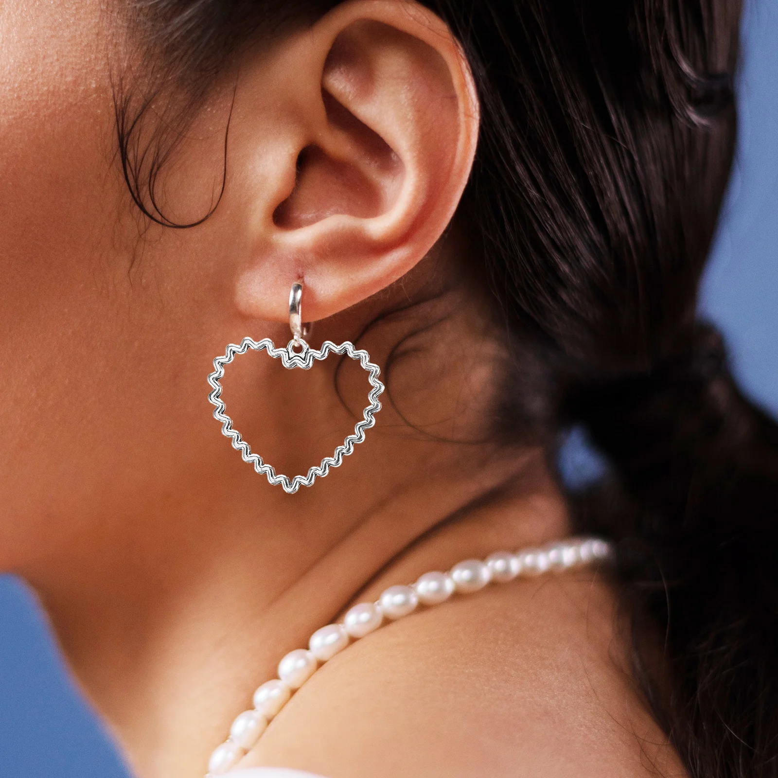 

50pcs Heart Charms Necklace Pendants Alloy Earring Charms Bracelet naments Novelty Hanging Decors Lightweight Practical Jewelry