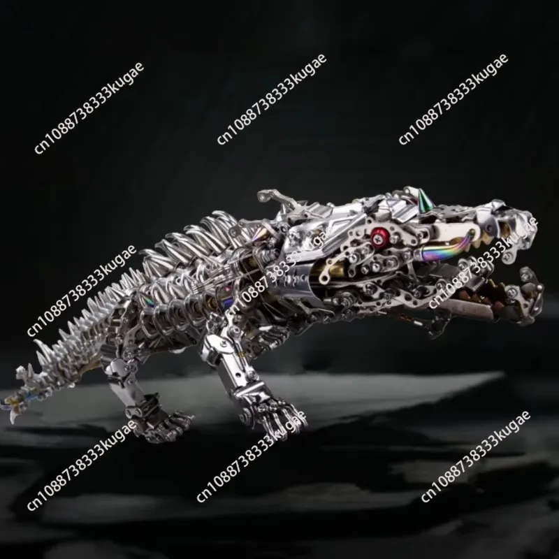 3D Puzzles Crocodile Metal Model Building Kits for Kids Adults DIY Assemble Toy Steampunk Mechanical Animals Assembly Toy