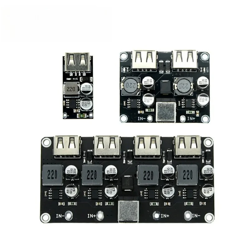 USB QC3.0 QC2.0 DC-DC Buck Converter Charging Step Down Module 6-32V 9V 12V 24V to Fast Quick Charger Circuit Board 3/5/12V
