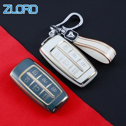 6 pulsanti Shell Fob per Hyundai Genesis GV70 GV80 G80 Tpu Car Key Case Cover Car Key Cover Holder accessori per auto portachiavi