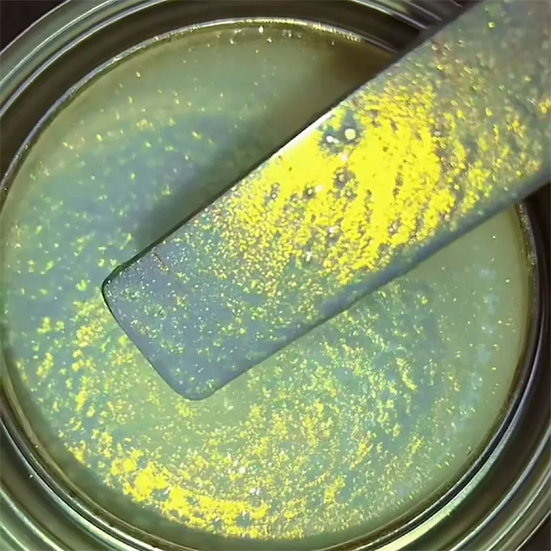 30g Polvo de Pigmento Perlado Iridiscente Arcoíris Efecto Fantasma para Pintura Automotriz, Manualidades DIY, Tinte de Luz Polarizada