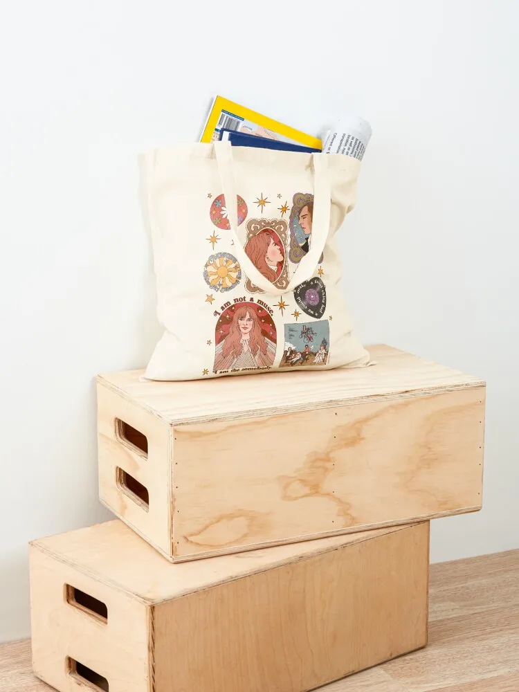 DJATS retro flash sheet Tote Bag bag for beach Customizable tote bag Fabric tote men