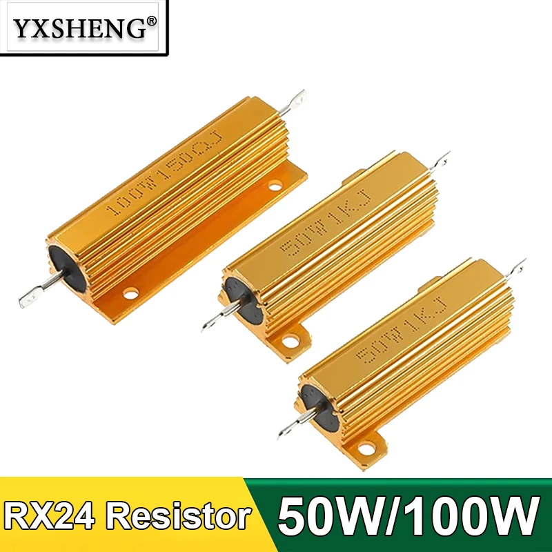 1PCS 50W 100W Aluminum Power Metal Shell Case New RX24 Wirew