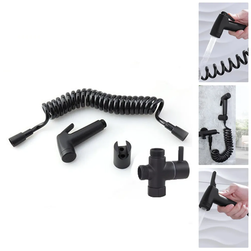 Head Handheld Bidet Spray Hose Holder Valve Kit Home Hose Light Weight Low Gentle Spray Multi-Functional Sanitary Kit