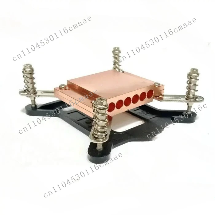 6-Hole Heat Pipe Splint, Heat Pipe Platen, Copper Block, Can Wear 6 Heat Pipes with A Diameter of 6mm