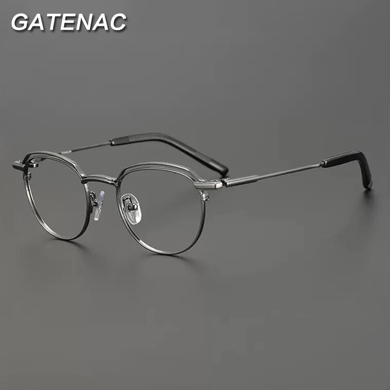 

Vintage Pure Titanium Eyeglasses Frame Men Retro Prescription Optical Myopia Glasses Frame Women 2022 New Luxury Brand Eyewear