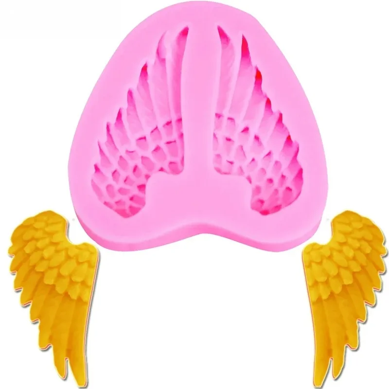 Angel Wings Silicone Craft Mold, Kitchen Baking Mould For Chocolate, Sugar, Resin, Clay, Wax And Custom Home Decoration Projects