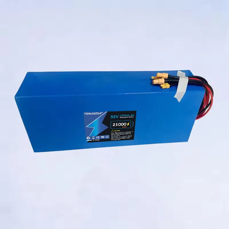 52V 21000mah 18650 Lithium Battery Pack 14S6P, Built-in 30A Balanced BMS 0-1500W High-power Electric Tool, Backup Battery