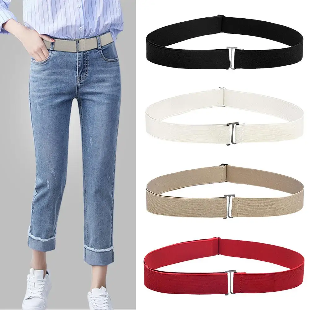 Adjustable Bulky Sweater Tuck Band Simple Lazy Belt Elastic Seamless Belt Sweater Denim Belt Women Fat Tuck Band V2M9