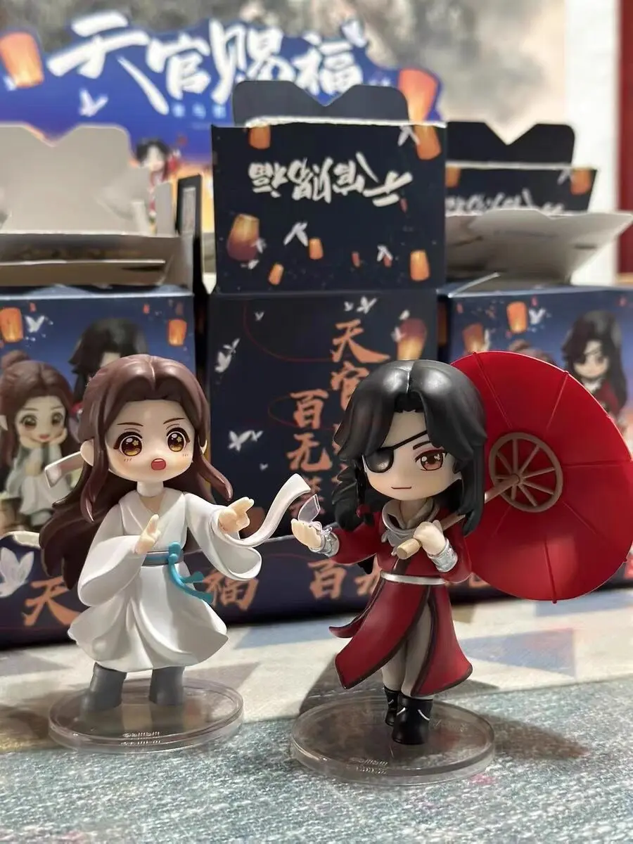 New Tian Guan Ci Fu Eet You Series Blind Box Xielian Huacheng Figures Anime Model Dolls Mysterious Box Action Figure Gifts Toys