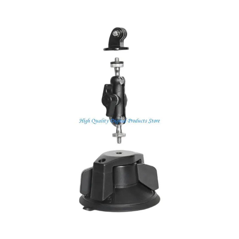

U2JE Stable Suction Cup Car Mount Holder For Action 6 Camera Adjustable Secure Grip